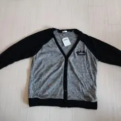 Vネック カーディガン グレーと黒