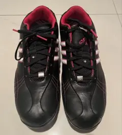 adidas フィットフォーム ゴルフシューズ 女性用 ブラック/ピンク