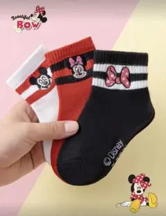 【新品】ミッキー　ミニー靴下セット 3足組　ディズニー