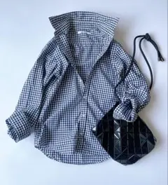 ジャーナルスタンダード レリューム ギンガムチェック 長袖コットンシャツ