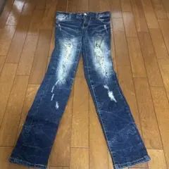 First ダメージ加工 スキニーデニム150センチ
