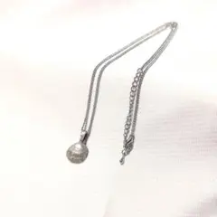 【vintage/Silver925】~90sストーン付貝殻型チャームネックレスのサムネイル