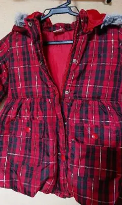 キッズ 110 レッド 冬用 ジャンパー コート