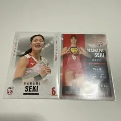 バレーボール女子 日本代表 2024 関菜々巳 直筆サイン入りカード