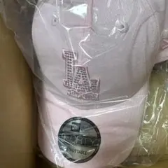 ラインストーン ロサンゼルス・ドジャース ニューエラキャップ ピンク