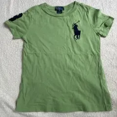 ラルフローレン 110 Tシャツ 黄緑 ネイビー ビッグポニー 5のサムネイル