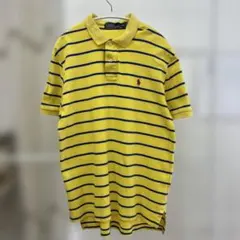 Polo by Ralph Lauren イエロー ストライプ ポロシャツ