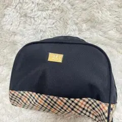 DAKS ダックス　ポーチ　ブラック　ハウスチェックのサムネイル