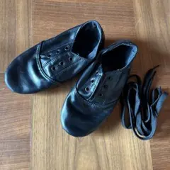 ダンスシューズ　ジャズシューズ　超軽量　黒　キッズ　18.5cm