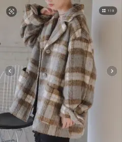 Kastane/カスタネ ブークレミドルコート(メルカリ最安値！)