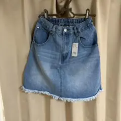 台形スカート  デニム