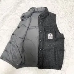 FIDELITY フィデリティ ダウンベスト グレー リバーシブル カラーネップ