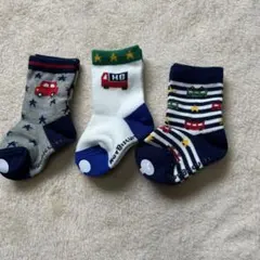 ミキハウス　Hot Biscuits キッズ靴下 3足セット 11-13cm