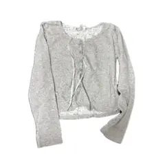 長袖 カットソー グレー