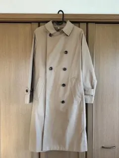 ベージュ ダブルブレスト トレンチコート M