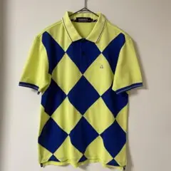 ルコックスポルティフゴルフコレクション　ポロシャツ　ダイヤ柄　サイズM