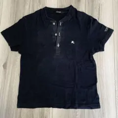 バーバリーブラックレーベル／ボタン付きＴシャツ S