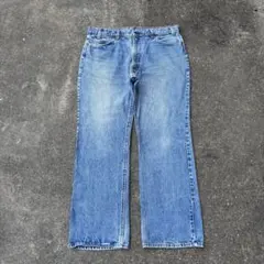 80s USA製 Levi's 517 デニムパンツ ハチマル ボタン裏585のサムネイル
