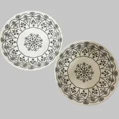 マルサン近藤　M-mode モロッカン　カレー皿　ホワイト　2枚セット