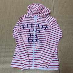 ラブトキ　赤白ボーダー ラッシュガード 150cm