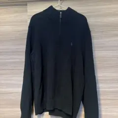 値下げ　Polo by Ralph Lauren 黒ニットセーター L/G