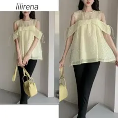 ♡あーさん♡ 様専用 lilirena オープンショルダー シアー ジャガード