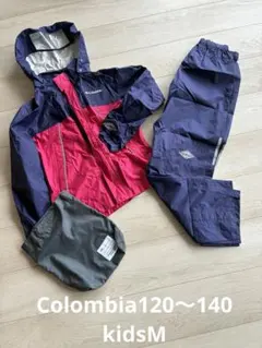 ColombiaレインコートOMNITECH 120-140サイズ登山ハイキングのサムネイル