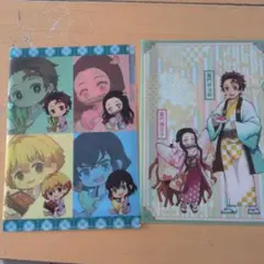 鬼滅の刃 クリアファイル 2枚セット 竈門炭治郎 禰豆子 善逸 伊之助