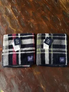 GAP ハンドタオル2枚セット チェック柄