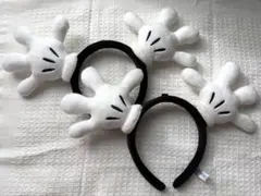 ディズニー ミッキー グローブ カチューシャ ペアセット
