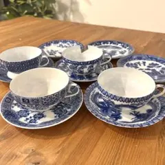 古伊万里 印判 卵殻手 カップ＆ソーサー