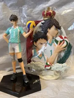 ハイキュー‼︎   一番くじ　及川徹　岩泉一　DXF A賞　青葉レリーフフィギュア