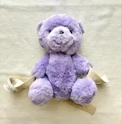 ZARA クマ型 ぬいぐるみ ポシェット パープル