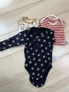 ユニクロ　長袖ロンパース3点セット