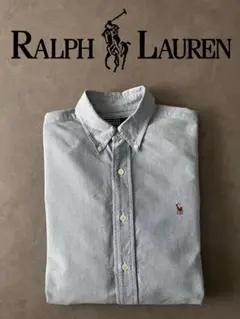 【定番】90 Ralph Lauren オックスフォード シャツ ラルフ 水色