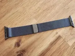 アップルウォッチ バンド ベルト ミラネーゼループ グラファイト 40mm