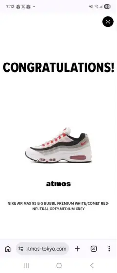 Nike Air Max 95 Big Bubble 赤グラデ