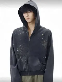 archive opium y2k 00s ジップフーディー　短丈 00s archive 短丈ファー付きジップパーカーY2K opium トップス