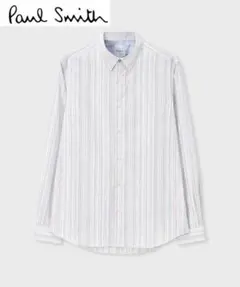 日本製 定価2,6万 ポールスミス カジュアルシャツ マルチストライプ柄 Ｍ