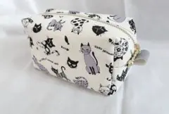 キャラメルボックスポーチ 猫 コスメ サニタリー ケース