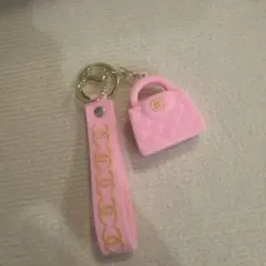 CHANEL ミニバッグ型キーホルダー ピンクNOVELTY
