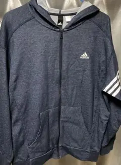 adidas ジップアップフード付きハーフパンツ上下セット　レディース。