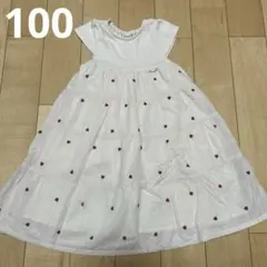 プティマイン　ハート刺繍 ワンピース