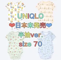 新品ユニクロ日本未発売の半袖クルーネックボディスーツ スヌーピー