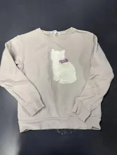 グローバルワーク　もこもこ猫柄　トレーナー　130㎝