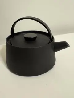 新品未使用 服部竜也 ペリカンピッチャー 黒釉 作家 ポット 器 紅茶