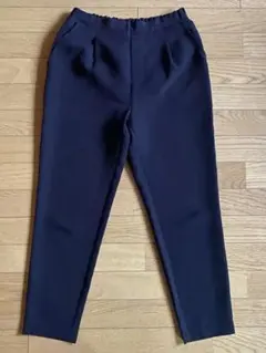 レディース　ウエストゴム 長パンツ M 黒