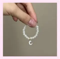 アルファベット イニシャル Labubu ラブブ10cmサイズ向け♪ネックレスC