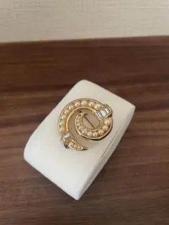 トリファリ　 ヴィンテージ　パール　ブローチ