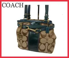 COACH コーチ シグネチャー パイソン柄 ショルダーバッグ